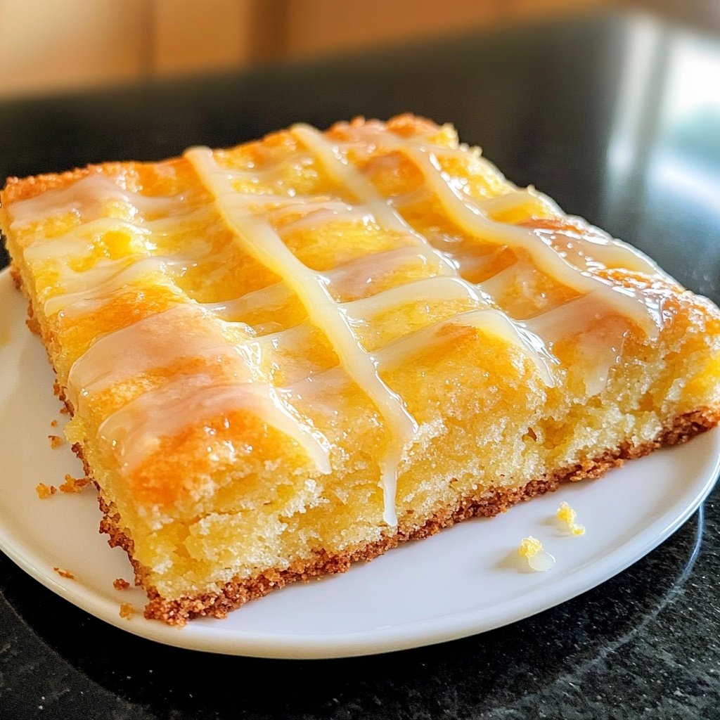 Zitronenkuchen mit Zuckerguss