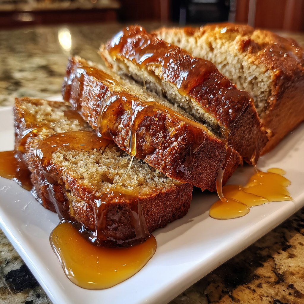 Bananenbrot mit Ahornsirup