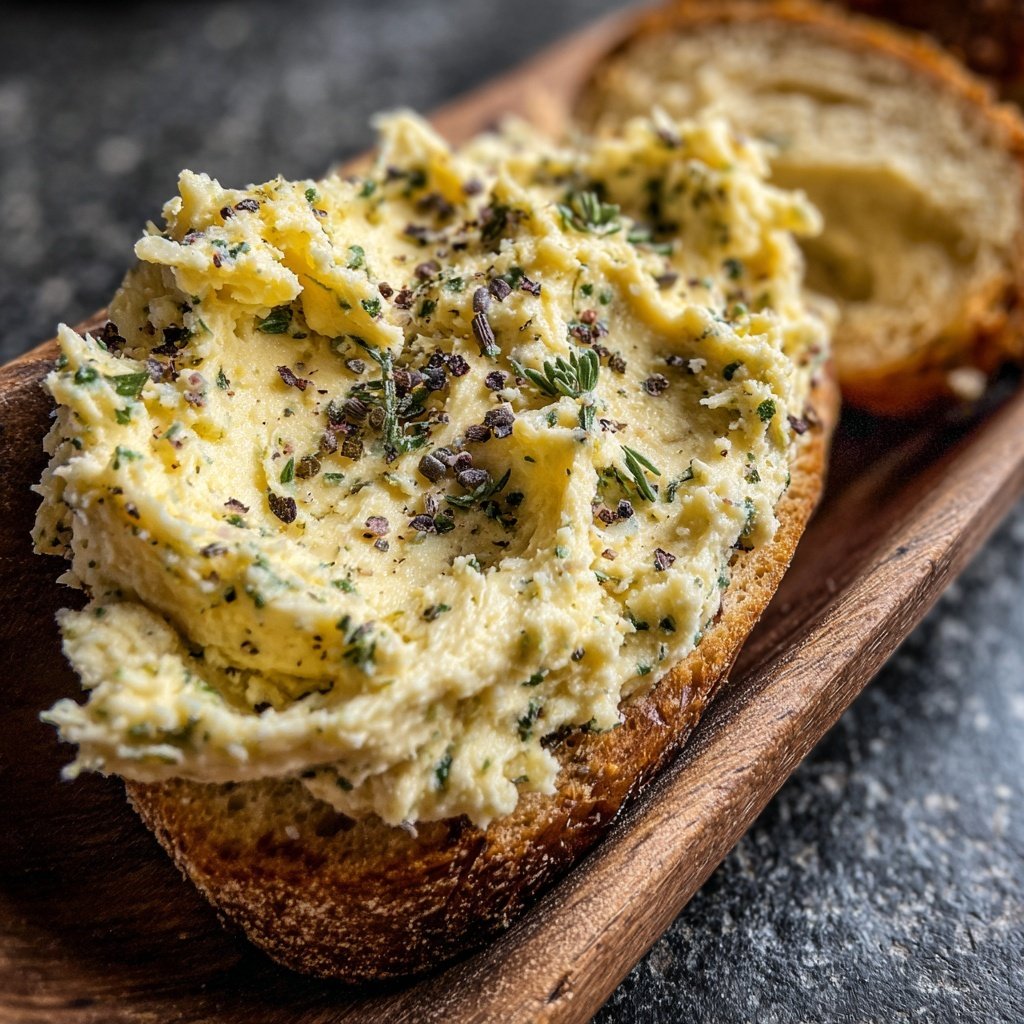 Kräuterbutter Mit Pfeffer Und Meersalz