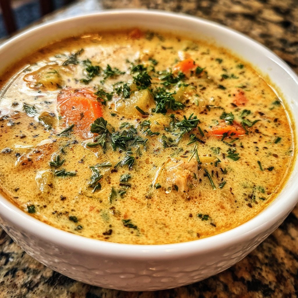 Abendessen mit Suppe