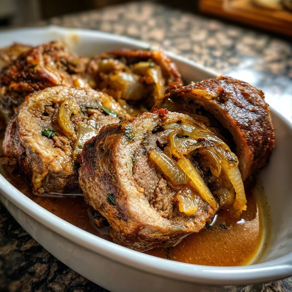 Hausmannskost Rinderrouladen mit Rahmsoße