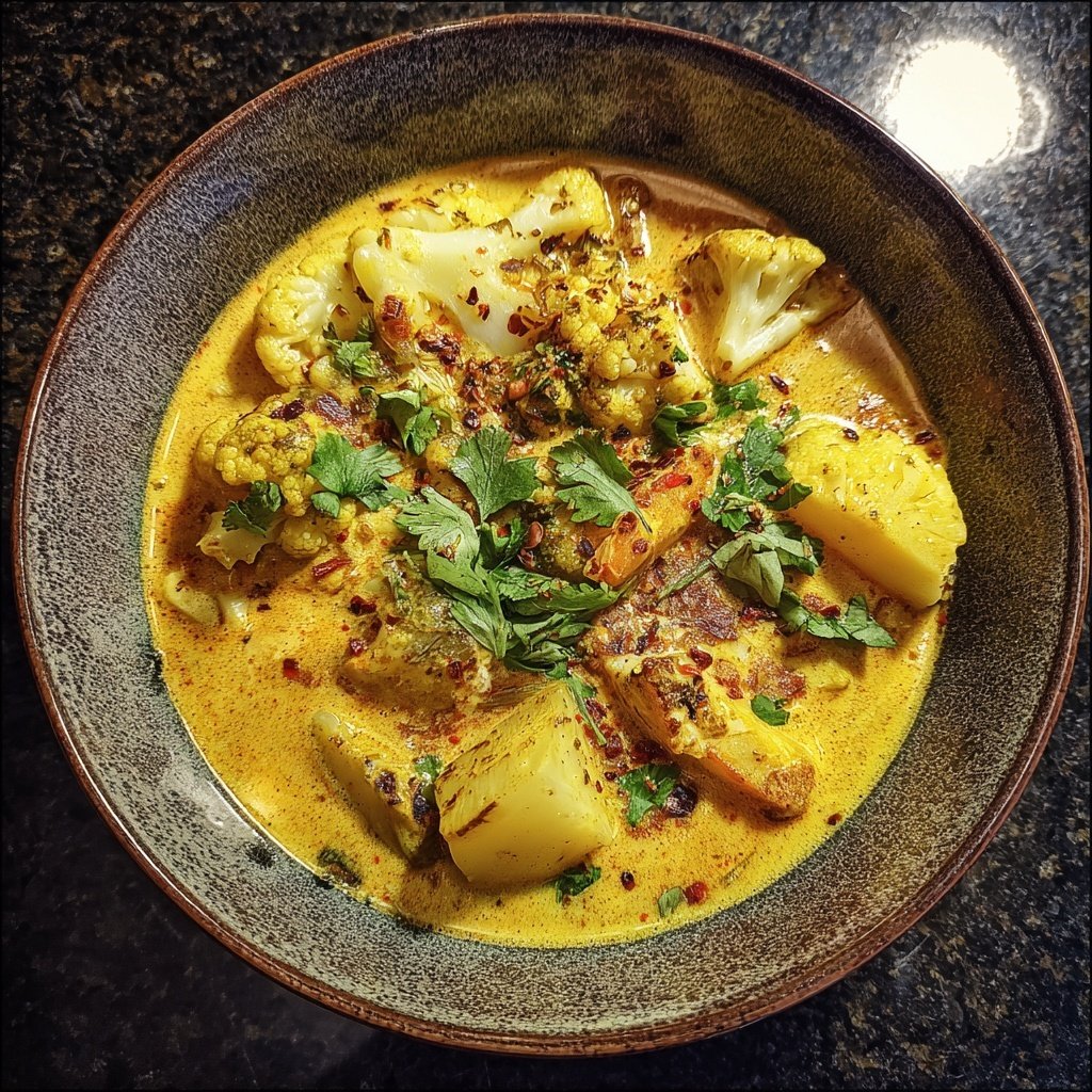 Blumenkohl Gemüse Curry Mild