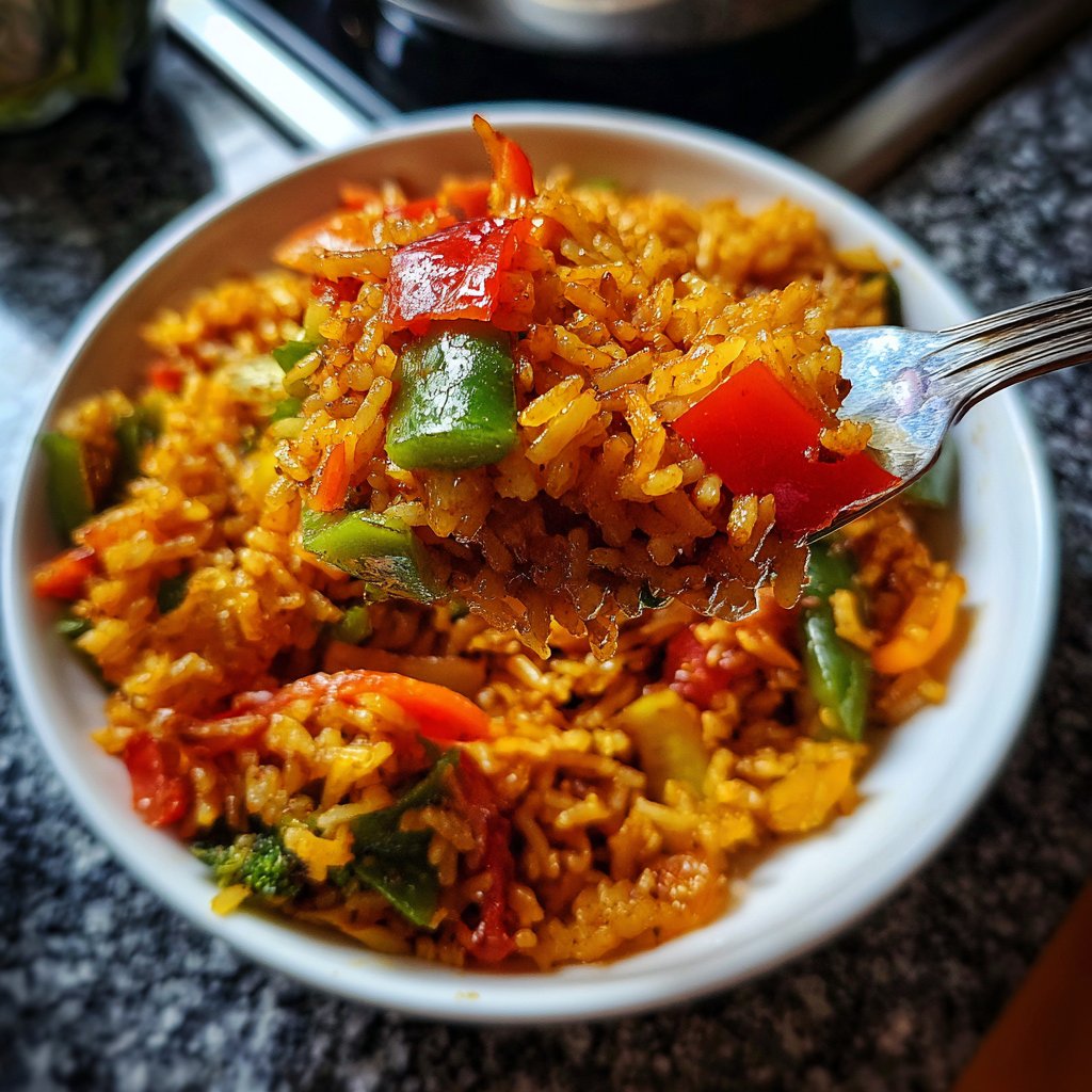 Gebratener Reis mit Sojasauce