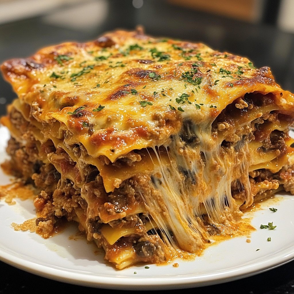 Lasagne mit Pilzen