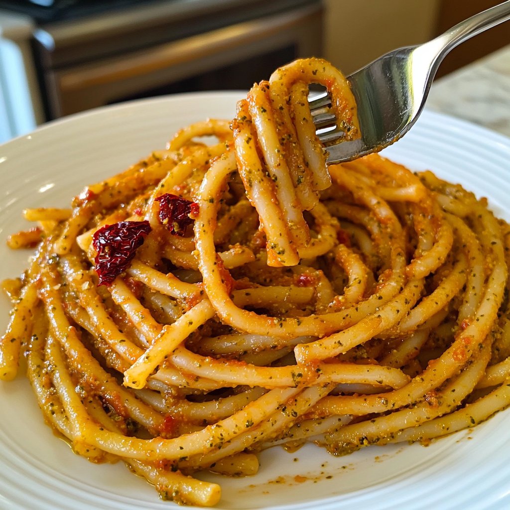 Pasta mit Pesto Rosso