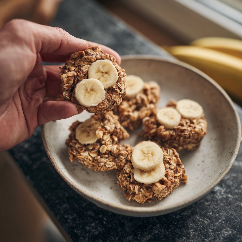Zuckerfreie Snacks mit Hafer und Banane
