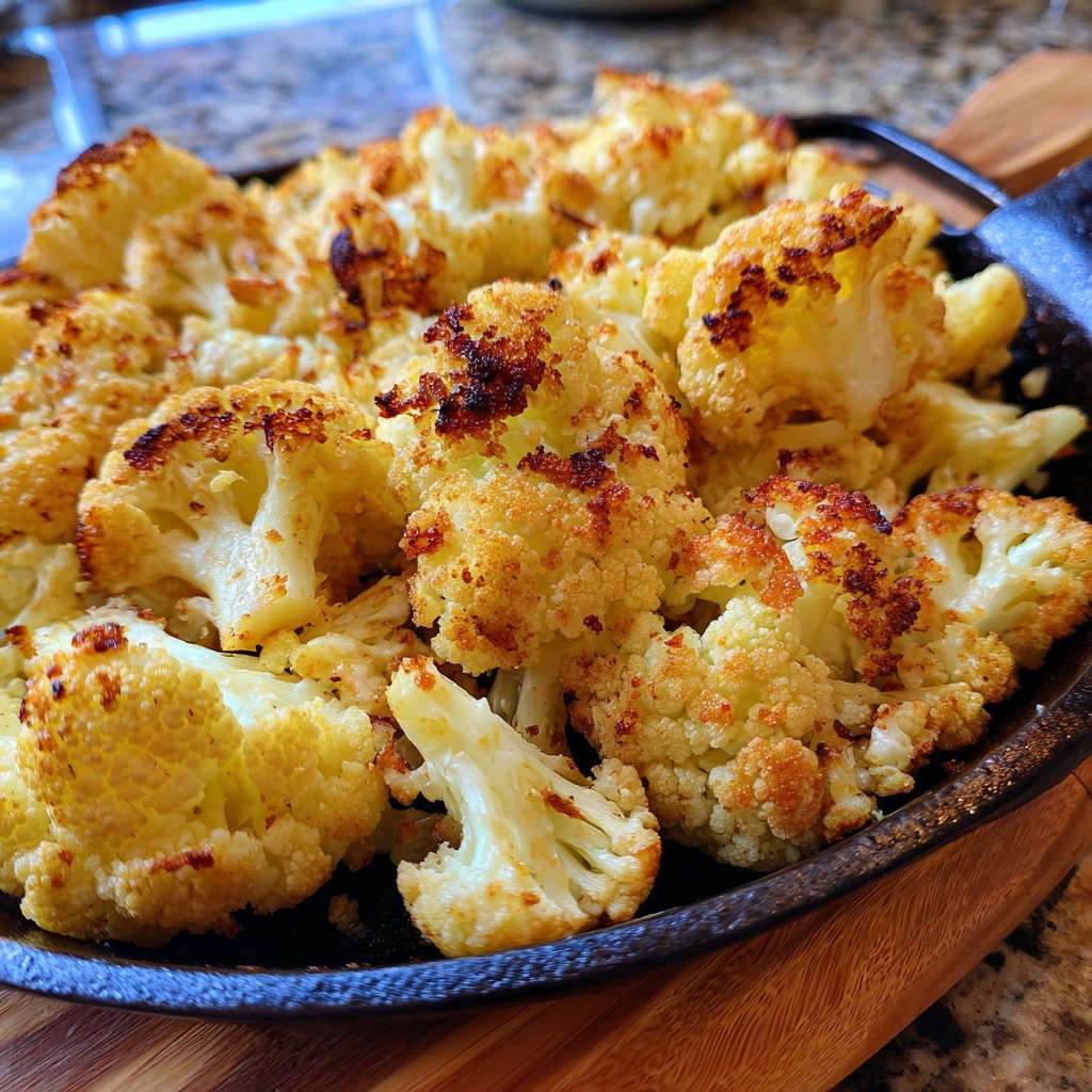 Blumenkohl aus dem Ofen knusprig