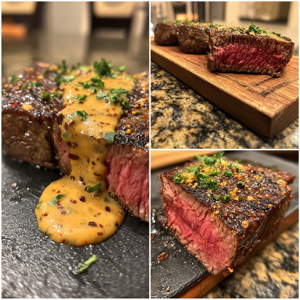 Rinderfilet mit Pfefferrahm