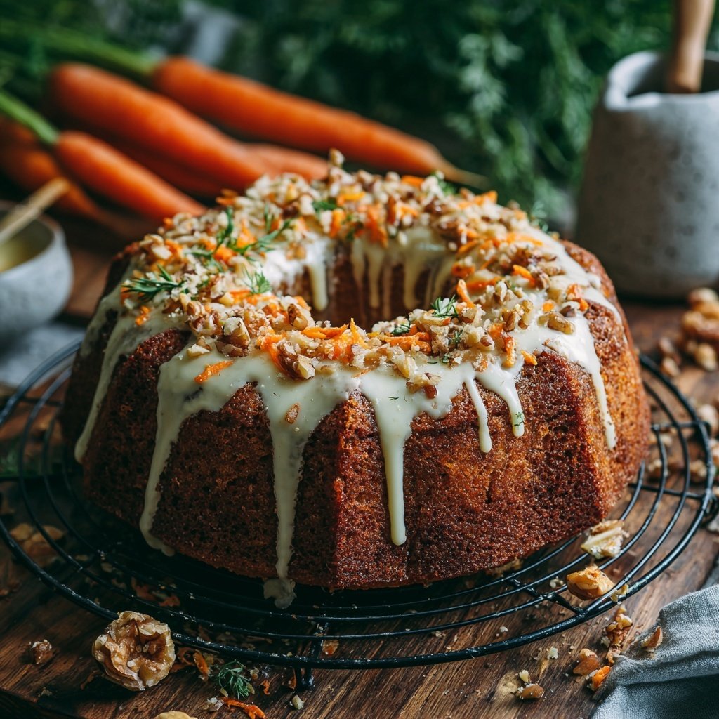 Karottenkuchen Mit Zimt Glasur
