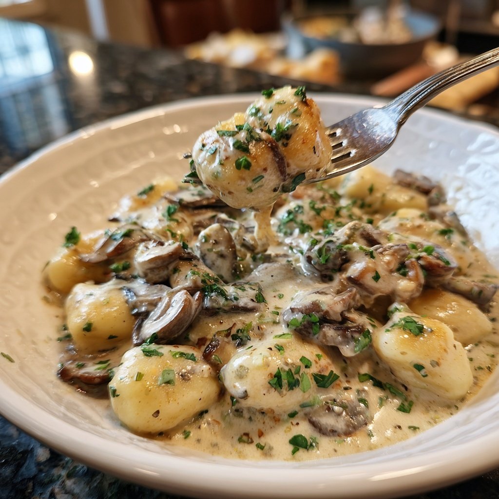 Gnocchi mit Pilzrahm
