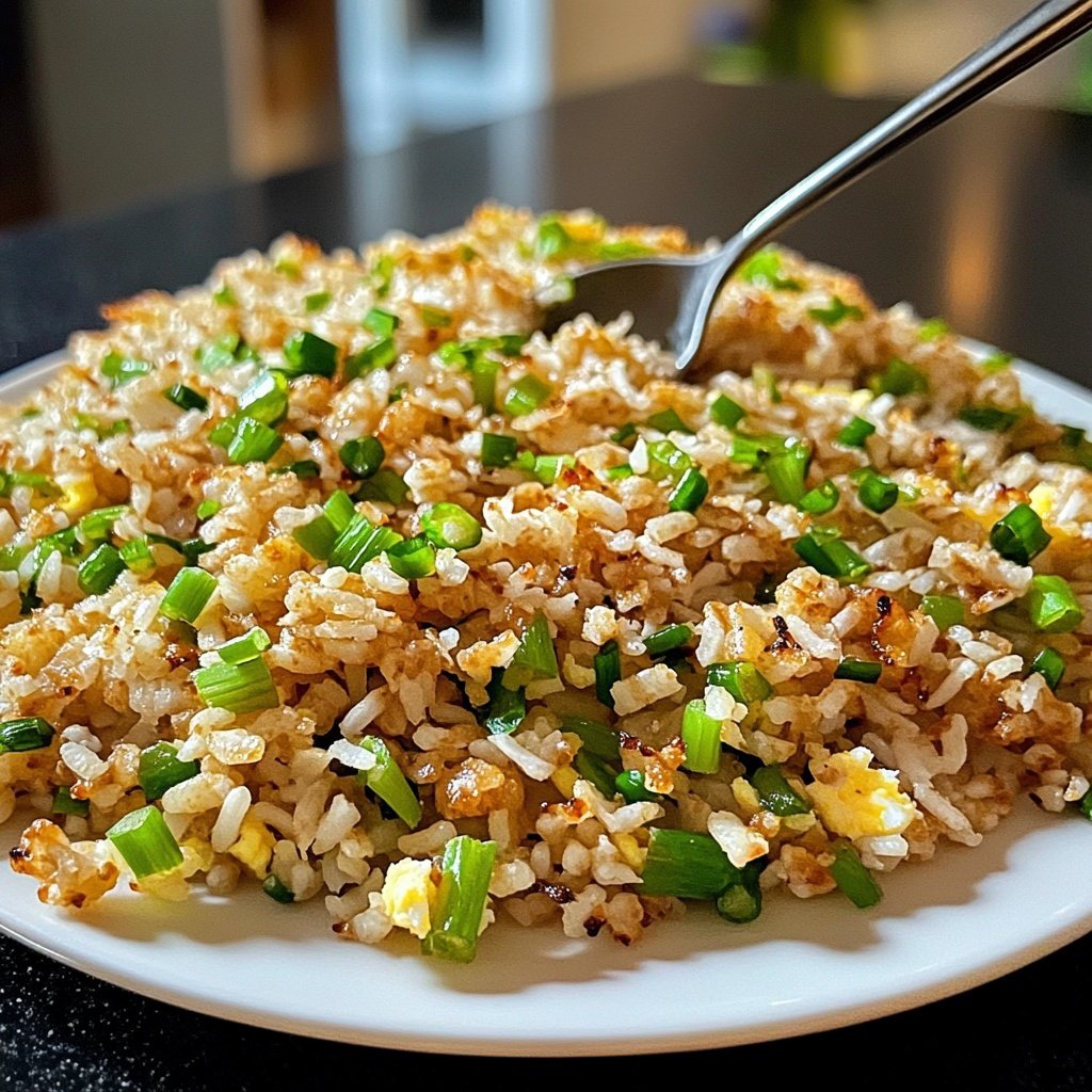 Gebratener Reis mit Frühlingszwiebeln