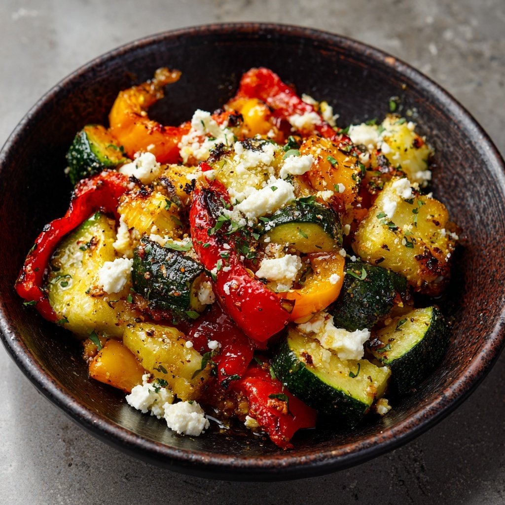 Kalorienarmes Ofengemüse Mit Feta