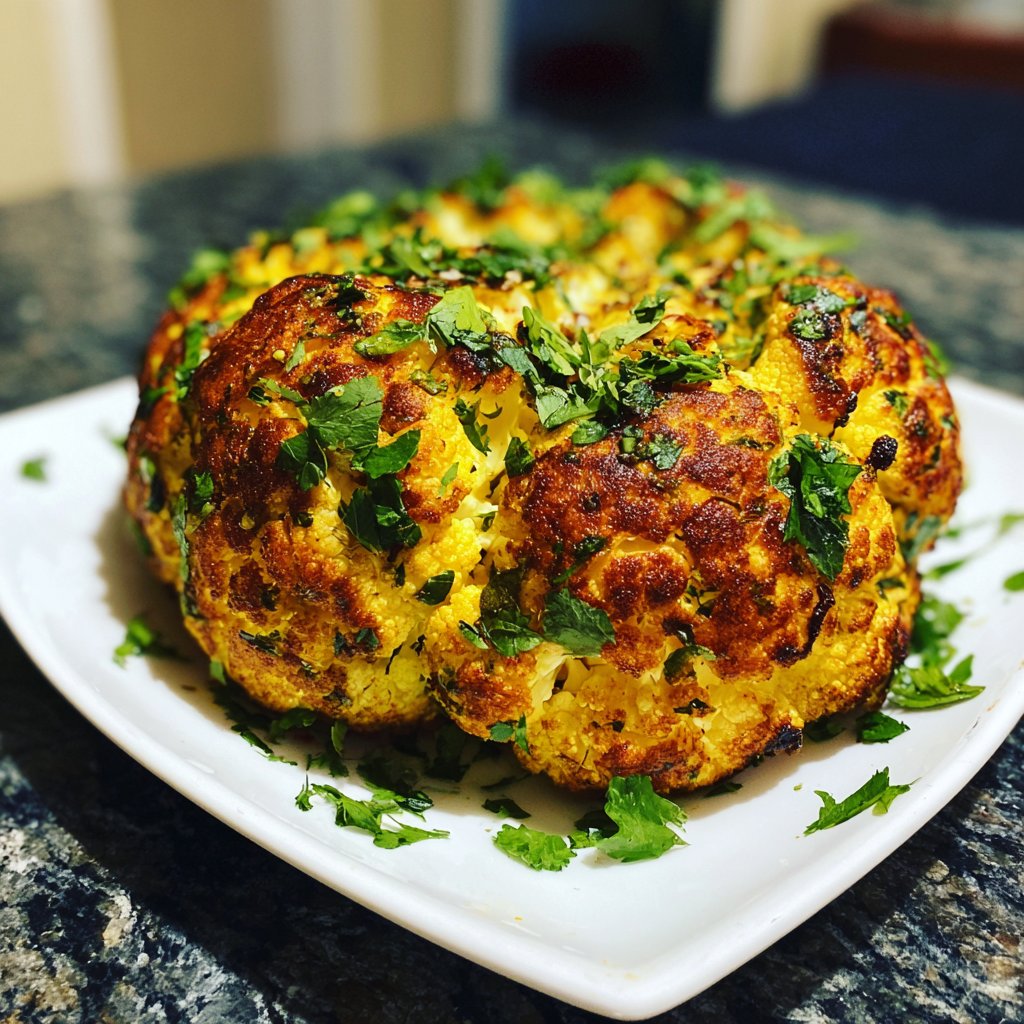 Blumenkohl aus dem Airfryer mit Kräutern
